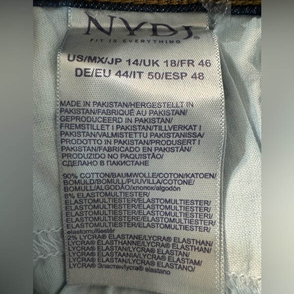 NYDJ Sheri Slim Jeans in Quinn Size 14 NWT - Picture 15 of 17